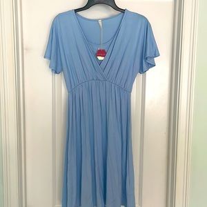 Blue Maternity dress.